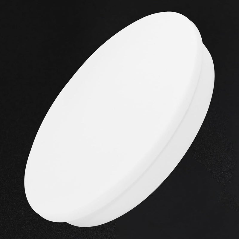 BOPOREAE 126.5 mm/4.99 in Silicone Rubber Plug for 125 mm Large Round Holes, Waterproof T Type Rubber Stoppers, Soft Flexible Hole Seal Plugs Tube Pipe End Cap Covers, White - Image 1
